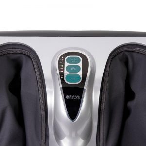 ajuste de intensidad y programas en un masajeador de pies