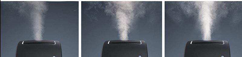 intensidad de la niebla en el humidificador