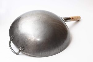 wok tradicional de acero al carbono